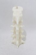 THE BLACKENED TEETH / Spine Candle  ホワイト H-25-06-25-1021-0-ZA-KB-ZH