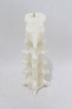 画像1: THE BLACKENED TEETH / Spine Candle  ホワイト H-25-06-25-1021-0-ZA-KB-ZH