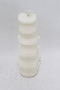 画像2: THE BLACKENED TEETH / Spine Candle  ホワイト H-25-06-25-1021-0-ZA-KB-ZH