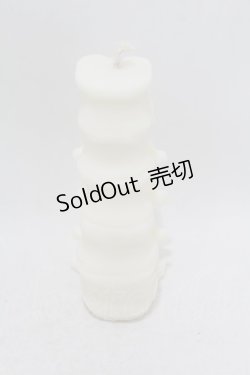 画像2: THE BLACKENED TEETH / Spine Candle  ホワイト H-25-06-25-1021-0-ZA-KB-ZH