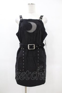 画像1: Restyle / CORDUROY CRESCENT DRESS L ブラック H-25-06-25-1033-GO-OP-KB-ZH