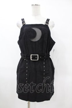 画像1: Restyle / CORDUROY CRESCENT DRESS L ブラック H-25-06-25-1034-GO-OP-KB-ZH