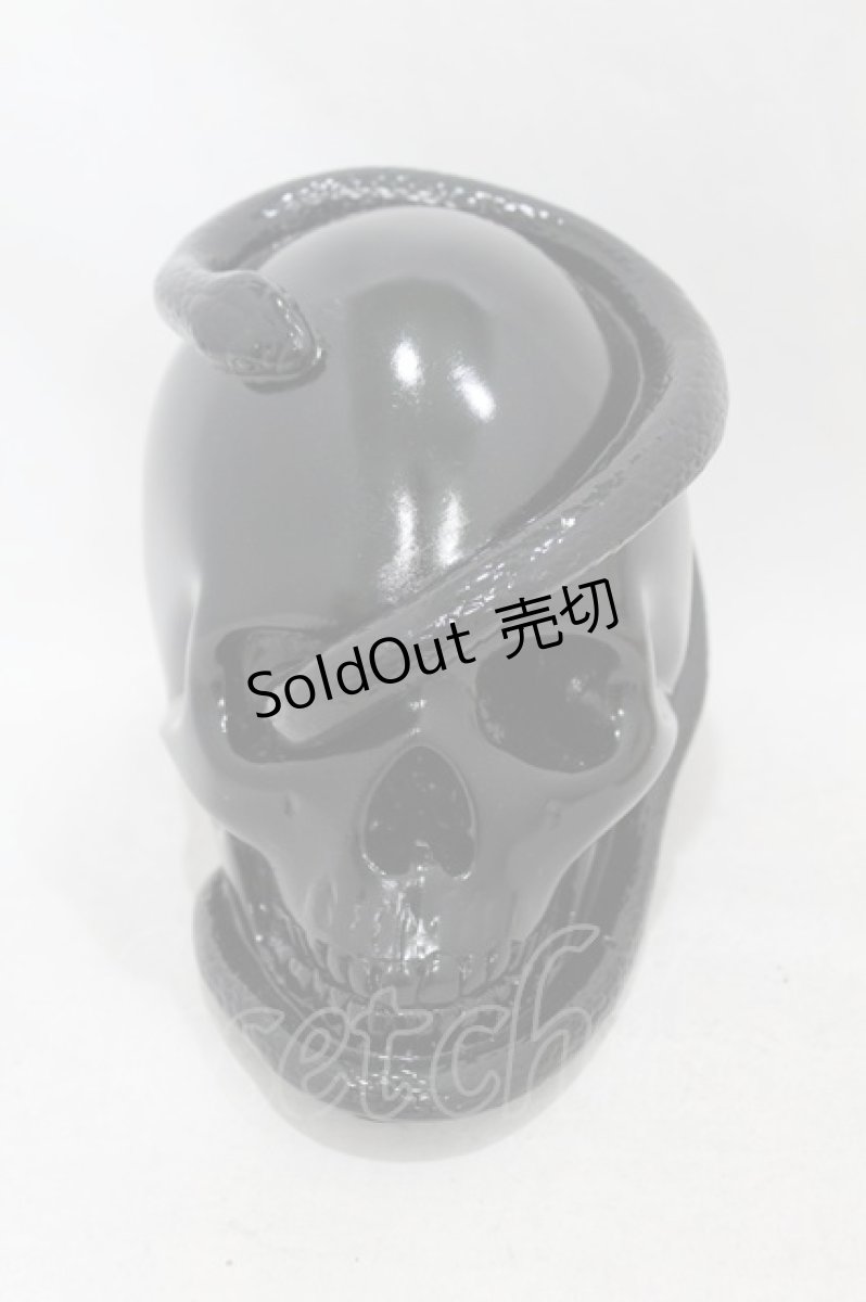 画像1: THE BLACKENED TEETH / Snake Skull Ornament  ブラック H-25-06-25-1004-0-ZA-KB-ZT-W006 (1)