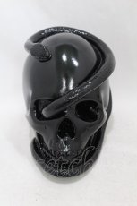 画像1: THE BLACKENED TEETH / Snake Skull Ornament  ブラック H-25-06-25-1004-0-ZA-KB-ZT-W006 (1)