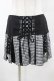 画像1: TRIPP NYC / BO PEEP PLEATED GARTER SKIRT S 黒×白 H-25-06-25-1041-0-SK-KB-ZH (1)