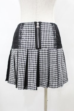 画像2: TRIPP NYC / BO PEEP PLEATED GARTER SKIRT S 黒×白 H-25-06-25-1041-0-SK-KB-ZH