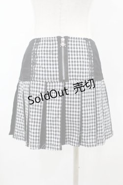 画像2: TRIPP NYC / BO PEEP PLEATED GARTER SKIRT S 黒×白 H-25-06-25-1041-0-SK-KB-ZH