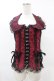 画像1: TRIPP NYC / BO PEEP HALTER CORSET S 黒×赤 H-25-06-25-1045-0-TO-KB-ZH (1)