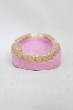 画像1: THE BLACKENED TEETH / Teeth Trinket Tray  ピンク H-25-06-25-1005-0-ZA-KB-ZH