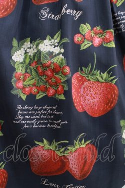 画像4: Leur Getter / Strawberry Garden袖付きワンピース  ネイビー H-25-06-25-005-LU-OP-KB-ZH
