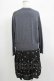 画像3: Jane Marple Dans Le Salon / Knit&Playing cards collaborationドレス M ミックスグレー×ブラック H-25-06-25-061-JM-OP-KB-ZH (3)