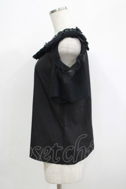 画像2: MR corset / レースフリルトップス  黒 H-25-06-25-070-PU-TO-KB-ZH