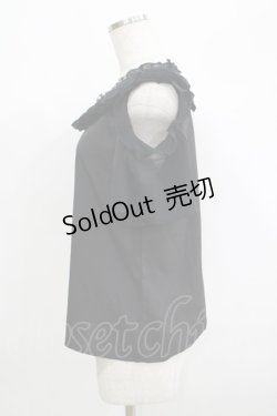 画像2: MR corset / レースフリルトップス  黒 H-25-06-25-070-PU-TO-KB-ZH