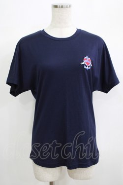 画像1: Jean Paul GAULTIER / ワッペン刺繍カットソー 38 ネイビー H-25-06-25-071-GO-TO-KB-ZH