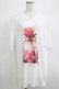 画像1: NieR Clothing / プリントCOTTON CUTSEW XL 白 H-25-06-25-072-PU-TO-KB-ZH (1)