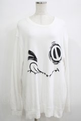 NieR Clothing / プリントSWEAT  2XL 白 H-25-06-25-074-PU-TO-KB-ZH