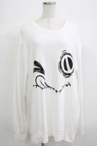NieR Clothing / プリントSWEAT  2XL 白 H-25-06-25-074-PU-TO-KB-ZH