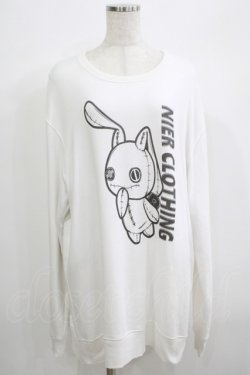 画像1: NieR Clothing / プリントSWEAT  2XL 白 H-25-06-25-075-PU-TO-KB-ZH