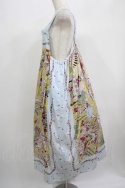 画像2: Jane Marple / La fete foraineエプロンドレス  サックス H-25-06-25-015-JM-OP-KB-ZH