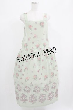 画像1: Jane Marple Dans Le Salon / Viola gardenエプロンドレス  ミント H-25-12-15-1002-JM-OP-KB-ZT032
