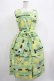 画像1: Jane Marple / Jolies broderies square dress  citron green H-25-06-25-017-JM-OP-KB-ZH (1)