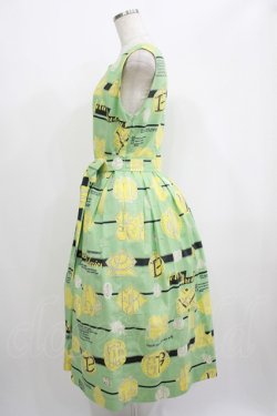 画像2: Jane Marple / Jolies broderies square dress  citron green H-25-06-25-017-JM-OP-KB-ZH