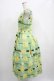 画像2: Jane Marple / Jolies broderies square dress  citron green H-25-06-25-017-JM-OP-KB-ZH (2)