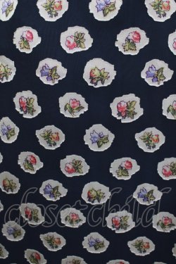 画像4: Jane Marple Dans Le Salon / Pieces of Flowersラウンドカラードレス  ネイビー H-25-06-25-023-JM-OP-KB-ZH