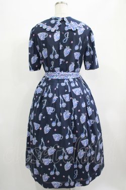 画像3: Jane Marple / Bonjour Millefleursのコレットドレス  ネイビー H-25-06-25-025-JM-OP-KB-ZH