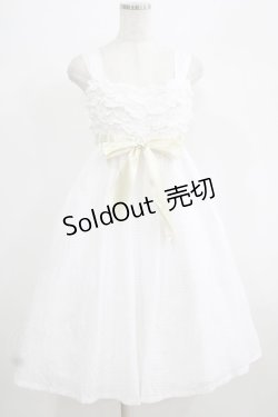 画像1: Jane Marple / フリルジャンパースカート  オフ H-25-06-26-001-JM-OP-NS-ZH