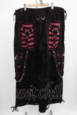 画像2: TRIPP NYC / ELECTRO PANT XL ブラック×ピンク H-25-06-26-030-PU-PA-KB-ZH