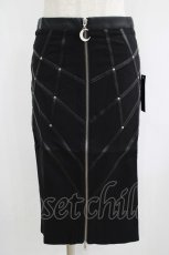 画像1: Restyle / BONDED TO THE MOON SKIRT S ブラック H-25-06-26-033-GO-SK-KB-ZT239 (1)