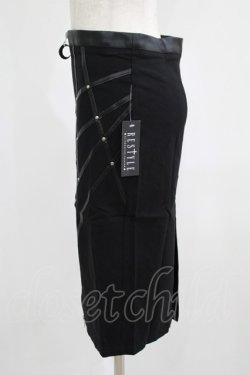 画像2: Restyle / BONDED TO THE MOON SKIRT S ブラック H-25-06-26-033-GO-SK-KB-ZH