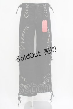 画像1: TRIPP NYC / MIGHTY METAL PANT XXS ブラック H-25-06-26-034-PU-PA-KB-ZH