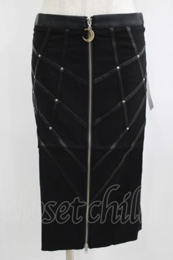 画像1: Restyle / BONDED TO THE MOON SKIRT S ブラック H-25-06-26-035-GO-SK-KB-ZH