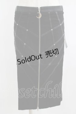 画像1: Restyle / BONDED TO THE MOON SKIRT S ブラック H-25-06-26-035-GO-SK-KB-ZI