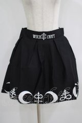 Restyle / SYMBOL SKIRT L ブラック×ホワイト H-25-06-26-004-GO-SK-KB-ZH