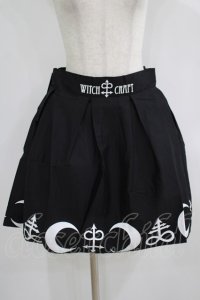 Restyle / SYMBOL SKIRT L ブラック×ホワイト H-25-06-26-004-GO-SK-KB-ZH