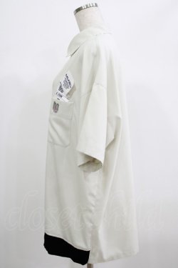 画像2: MILKBOY / SHOPPING DAY SHIRTS  ストーン×ブラック H-25-06-26-036-MB-BL-KB-ZH