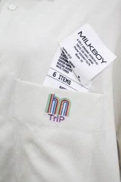 画像4: MILKBOY / SHOPPING DAY SHIRTS  ストーン×ブラック H-25-06-26-036-MB-BL-KB-ZH