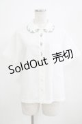 Jane Marple / Tulip collar blouse  白 H-25-06-26-038-JM-BL-KB-ZH