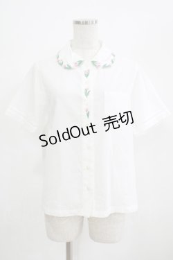 画像1: Jane Marple / Tulip collar blouse  白 H-25-06-26-038-JM-BL-KB-ZH