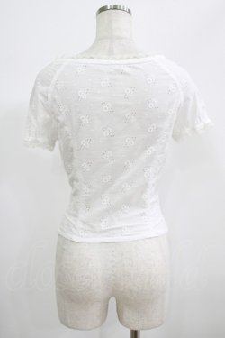 画像3: MILK / カットワークブラウス  白 H-25-06-26-039-ML-BL-KB-ZH