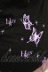 画像4: h.Jelly HONEY / 蝶レースノースリーブカットソー  黒 H-25-06-26-048-HN-TO-KB-ZH (4)