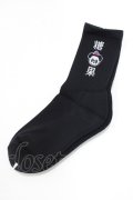 Candy Stripper / PEPE RIB SOCKS  黒 H-25-06-26-051-PU-ZA-KB-ZH