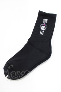 Candy Stripper / PEPE RIB SOCKS  黒 H-25-06-26-051-PU-ZA-KB-ZH