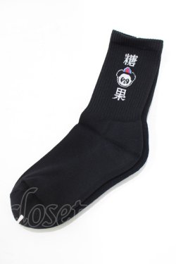画像1: Candy Stripper / PEPE RIB SOCKS  黒 H-25-06-26-051-PU-ZA-KB-ZH
