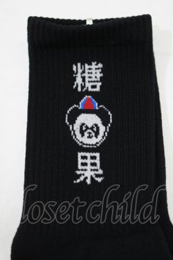 画像2: Candy Stripper / PEPE RIB SOCKS  黒 H-25-06-26-051-PU-ZA-KB-ZH