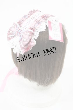 画像2: Angelic Pretty / おしゃまフリルヘッドドレス（タータン）  ピンク H-25-06-26-1001-AP-AC-NS-ZH