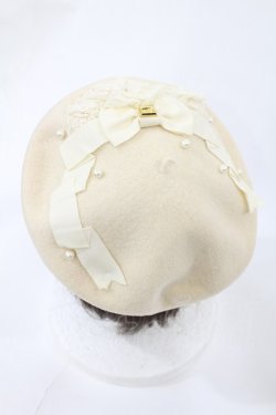 画像2: Angelic Pretty / Royal Chocolateベレー  アイボリー H-25-06-26-1009-AP-AC-NS-ZH